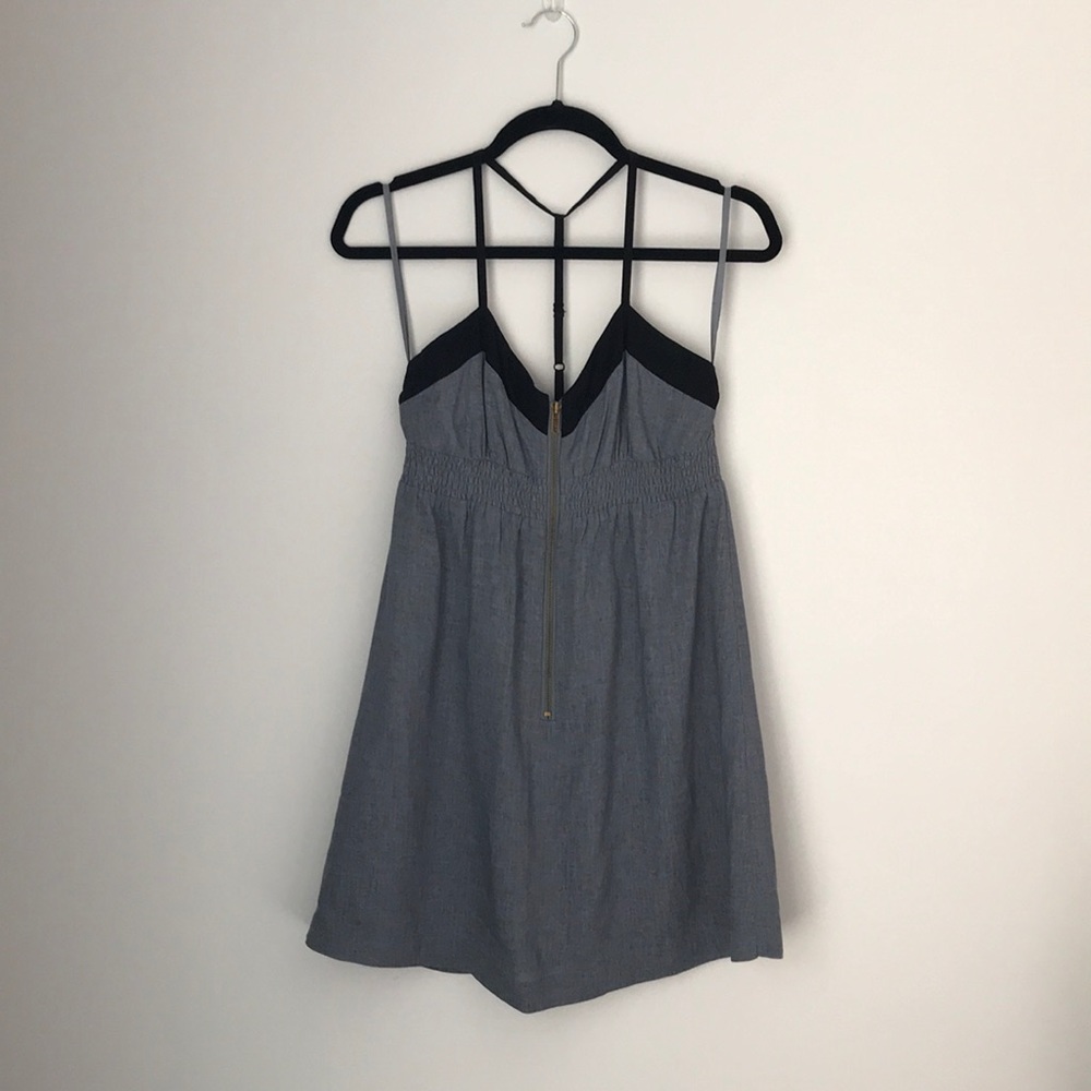 maddy…k smocked racer back babydoll mini dress, size small
